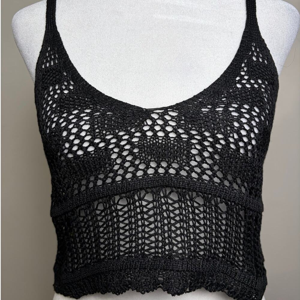 Crochet Crop Tank Top - Size S - Picture 3 of 4